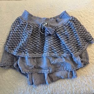 Mini Lilac Beach Skirt w/Shells Detail - Size L